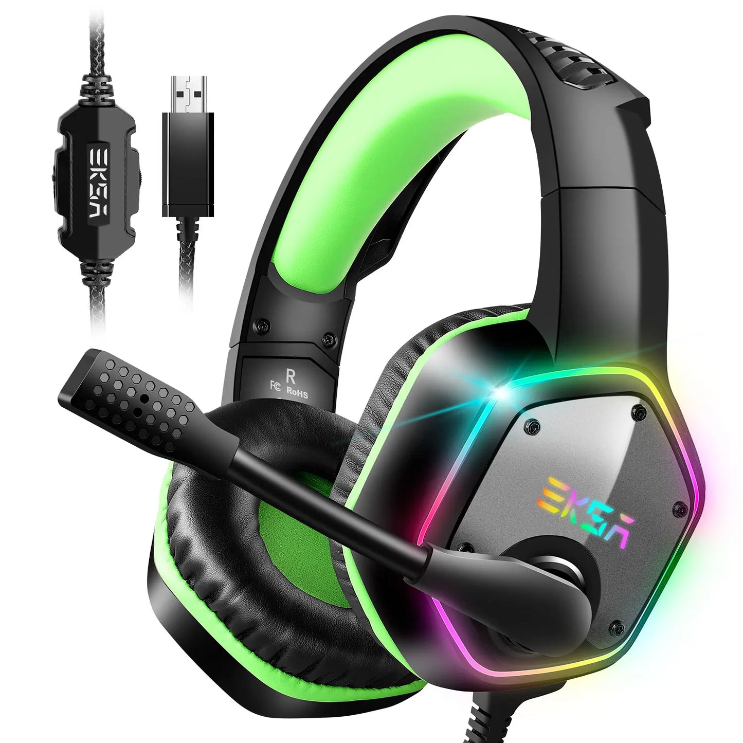 EKSA E1000 – Gaming Headset with 7.1 Sound, RGB and Noise-Cancelling Microphone