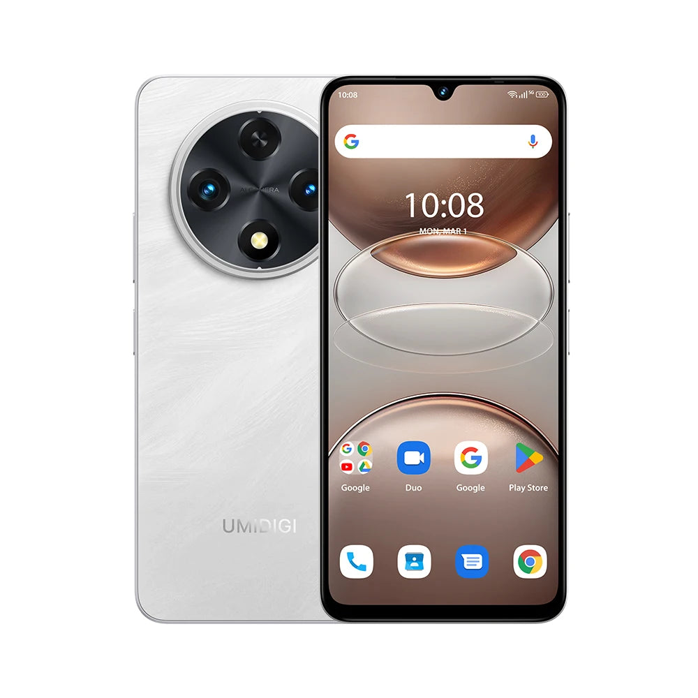 UMIDIGI G100A Android 14 Smartphone with 6.9” HD+ 120Hz Display, 8GB RAM (4+4), 128GB, Dual Camera and 6000mAh Battery