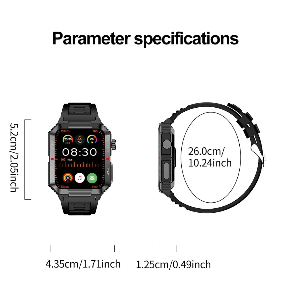 Smartwatch with GPS and Health Monitor – 1.99” HD Display