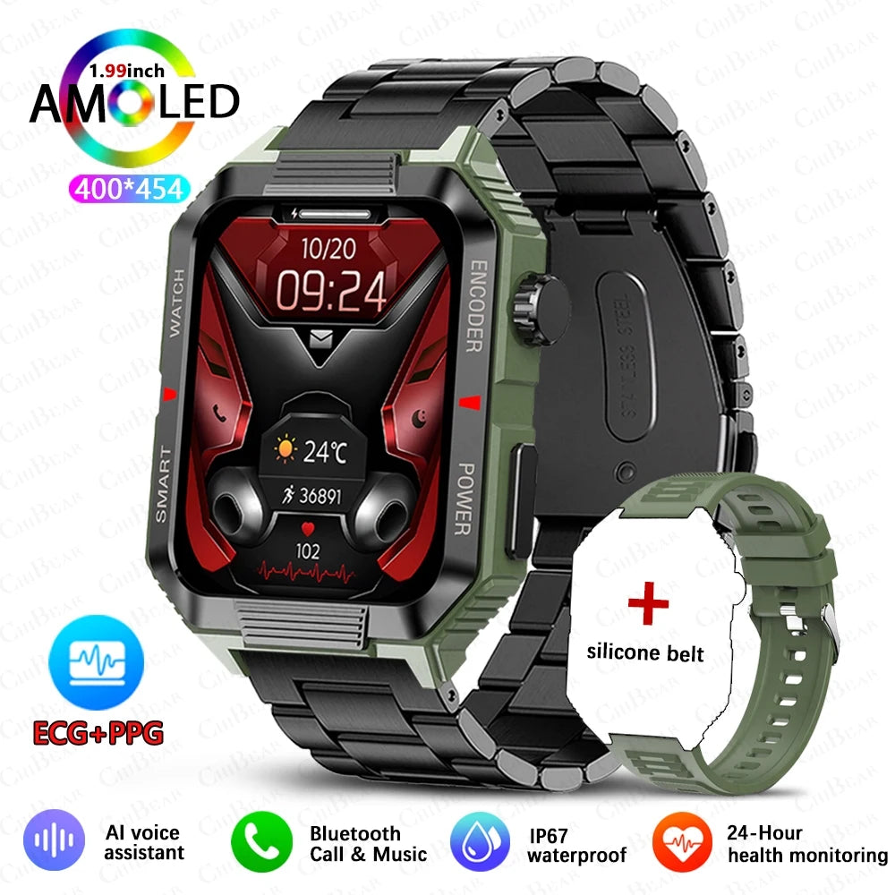 Smartwatch with GPS and Health Monitor – 1.99” HD Display