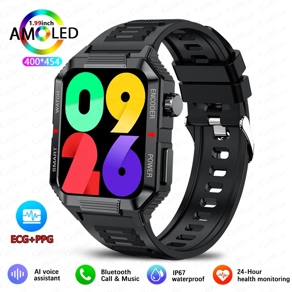Smartwatch with GPS and Health Monitor – 1.99” HD Display