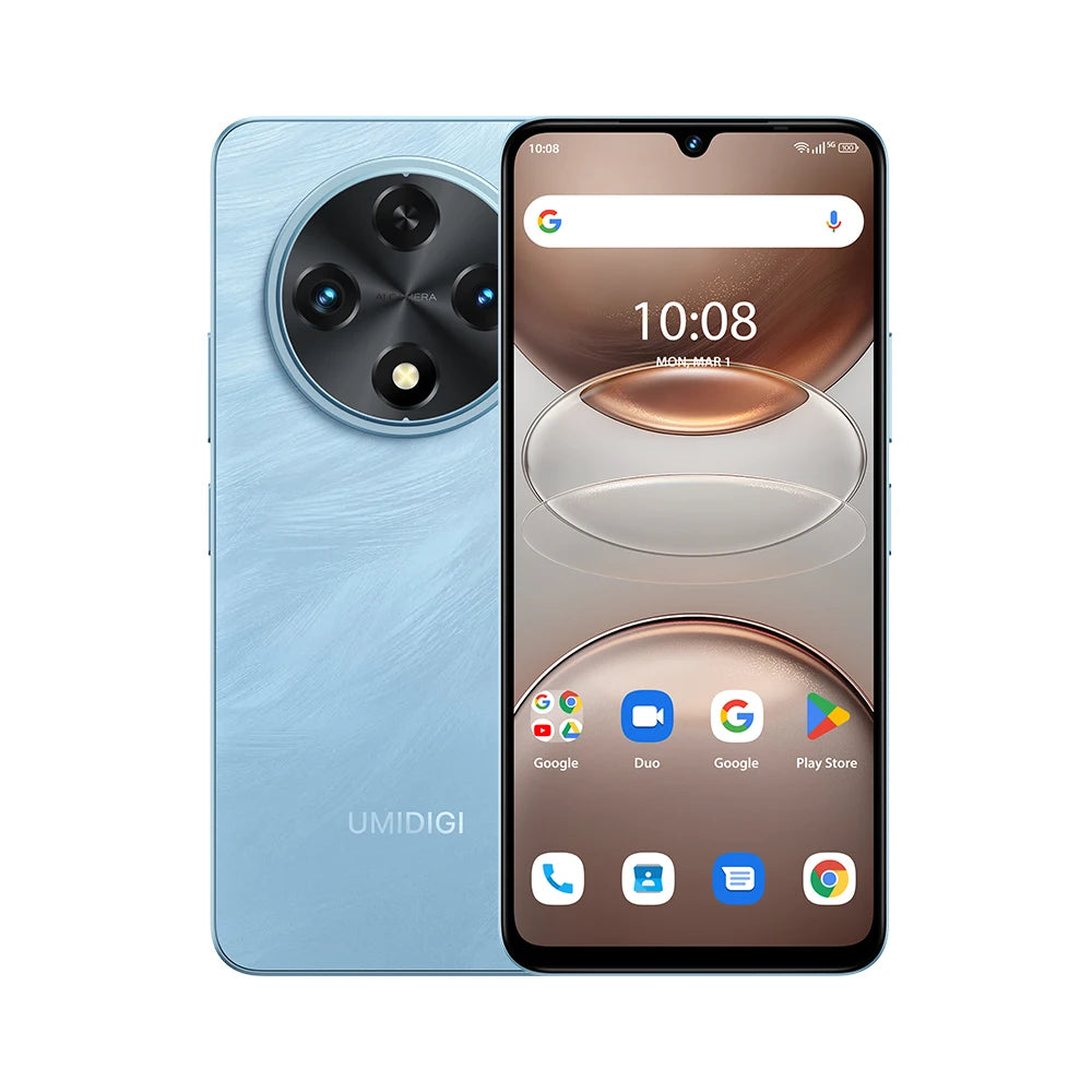 UMIDIGI G100A Android 14 Smartphone with 6.9” HD+ 120Hz Display, 8GB RAM (4+4), 128GB, Dual Camera and 6000mAh Battery