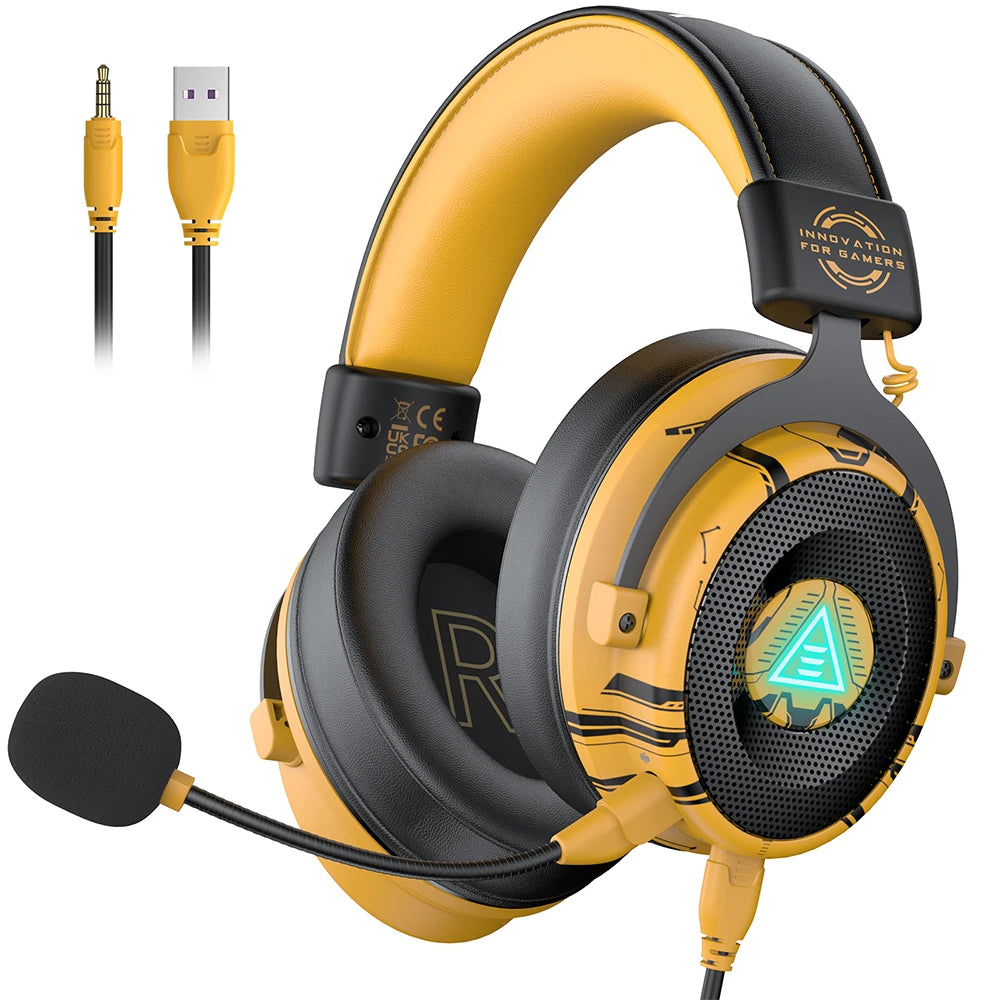 Auriculares Gamer EKSA E900 Pro con Sonido 7.1, Compatibles con PC, PS4, PS5 y Xbox. Micrófono con Cancelación de Ruido