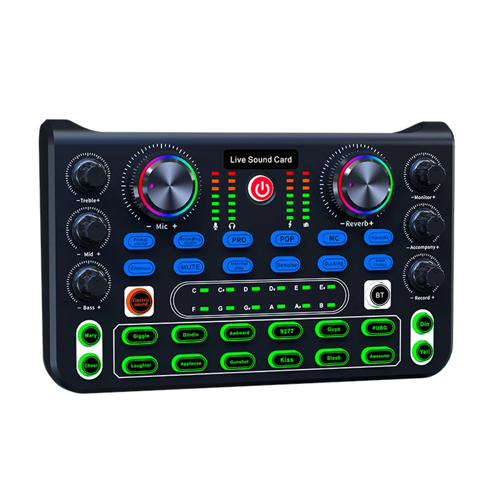Consola de Sonido Profesional HD X60 – Tarjeta de Sonido para Karaoke, Streaming y Grabación en Vivo