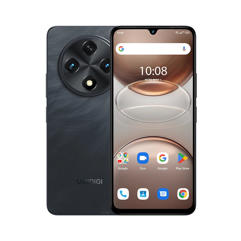 UMIDIGI G100A Android 14 Smartphone with 6.9” HD+ 120Hz Display, 8GB RAM (4+4), 128GB, Dual Camera and 6000mAh Battery