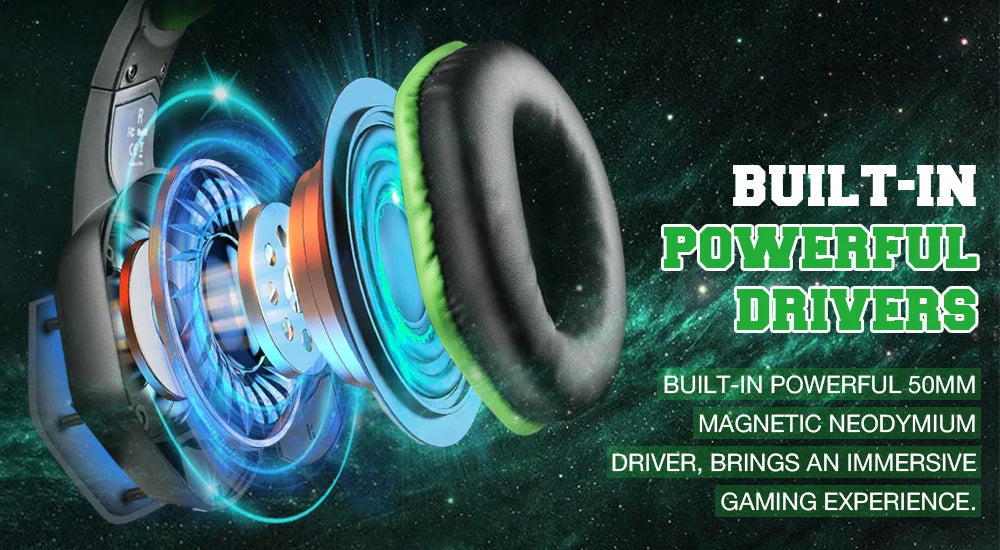 EKSA E1000 – Auriculares Gamer con Sonido 7.1, RGB y Micrófono con Cancelación