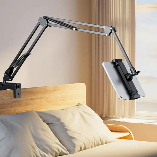 Soporte de Tablet con Brazo Ajustable y Rotación 360° – Para Cama o Escritorio