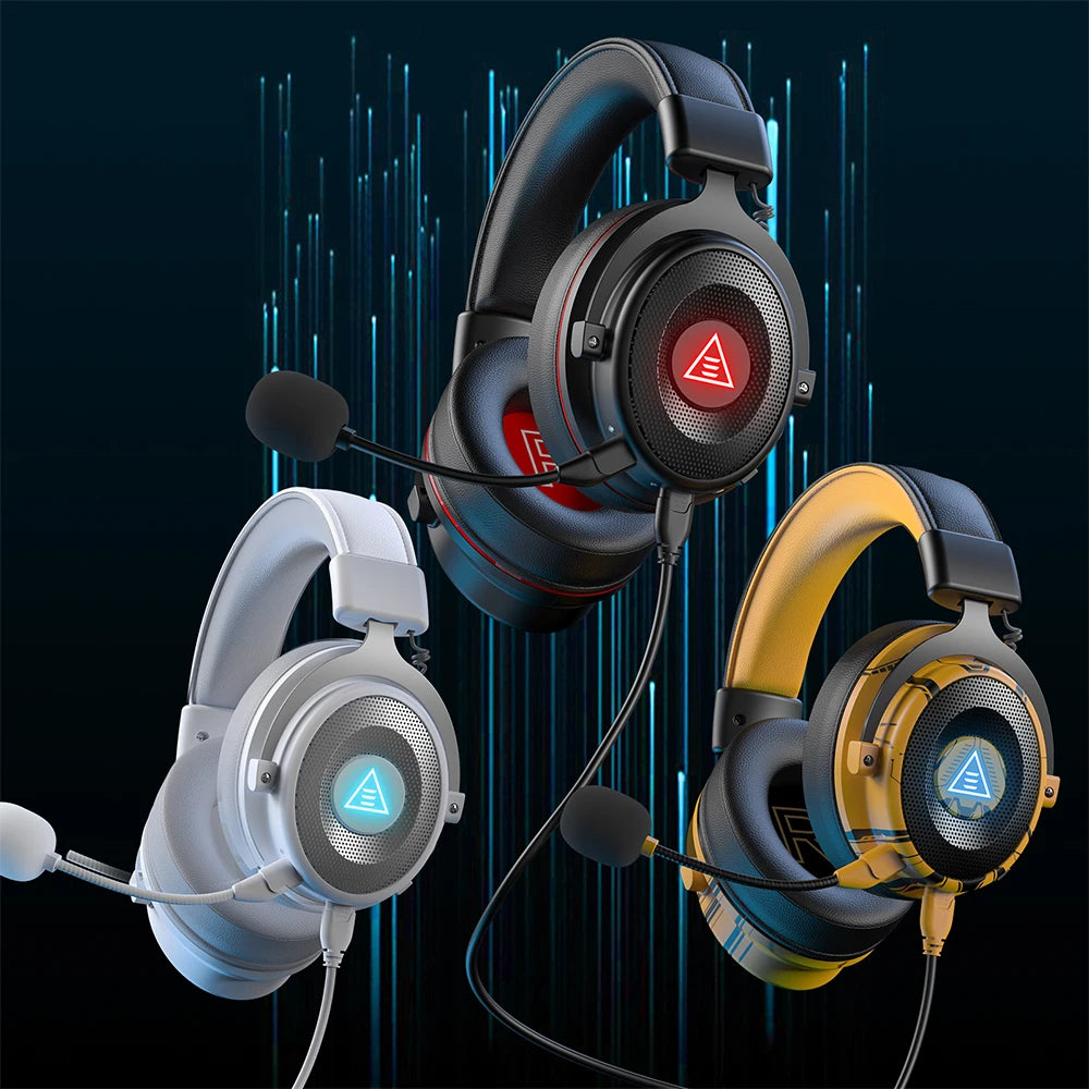 Auriculares Gamer EKSA E900 Pro con Sonido 7.1, Micrófono con Cancelación de Ruido – Compatibles con PC, PS4, PS5 y Xbox