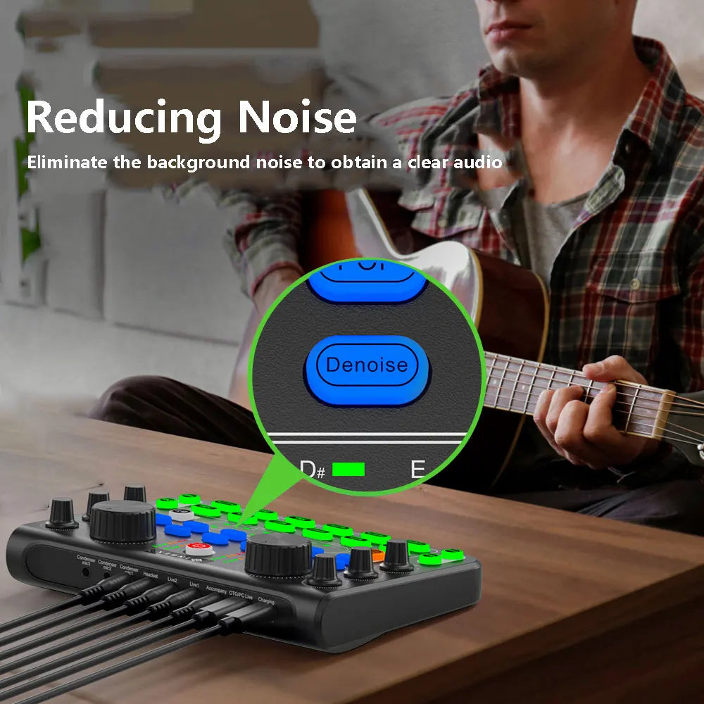 Consola de Sonido Profesional HD X60 – Tarjeta de Sonido para Karaoke, Streaming y Grabación en Vivo